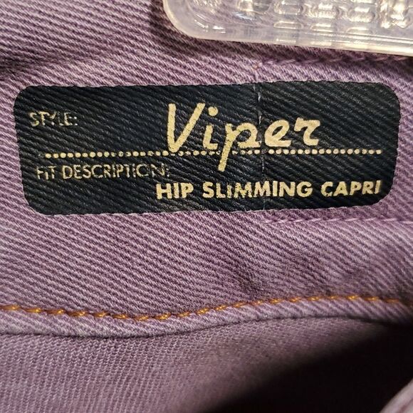 Red Engine vintage original denim purple viper fit capris - Picture 9 of 11